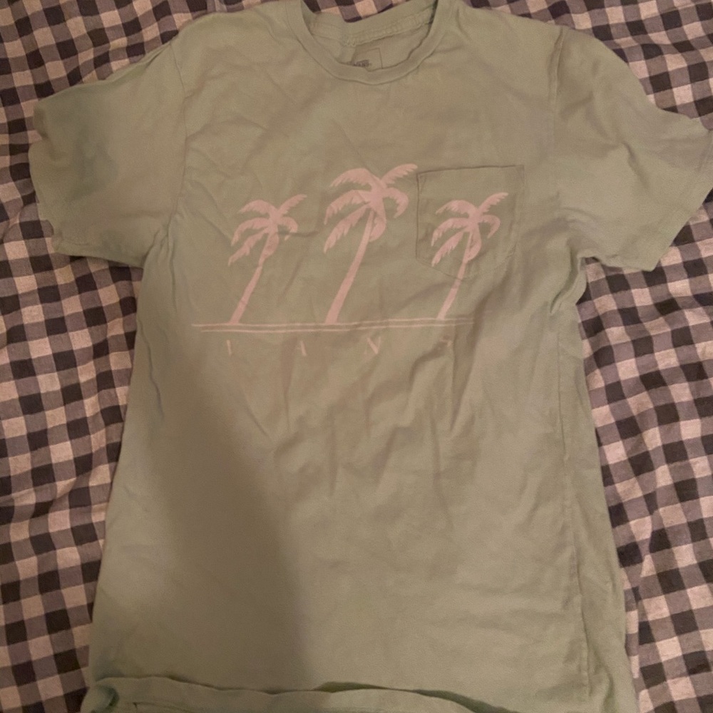 mint green vans t shirt